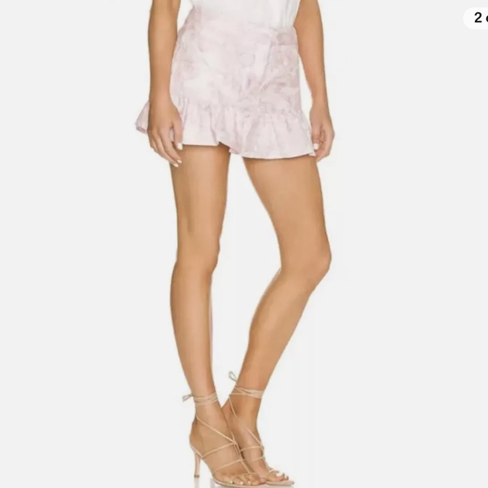 Amanda Uprichard Robbie Skort Mini In Shocking Pink